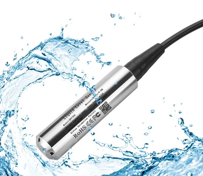 Liquid Level Sensor IP68 Submersible 5M Range 0-10V 4-20mA RS485 Transmitter - Image 1 of 4