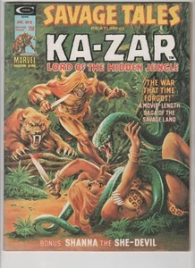 Savage Tales #8, arte de John Buscema, en estado bastante bueno - 7,5, primera impresión, 1974, escaneos - Imagen 1 de 2
