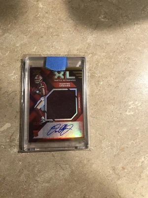 2019 Panini XR - Rookie XL Swatch Autographs Dwayne Haskins #RXL-2 Gold /25 RCAU - Image 1 of 2