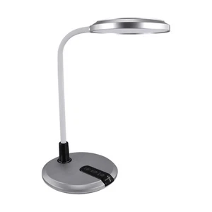 Schreibtischlampe LED Touch Dimmer Farbwechsel 40 cm in Silber Tischleuchte Büro - Bild 1 von 2