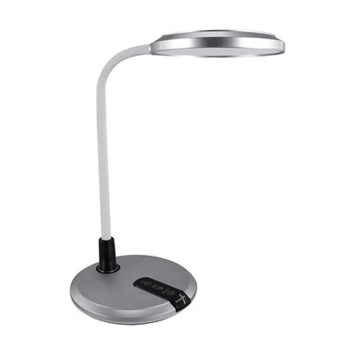 Schreibtischlampe LED Touch Dimmer Farbwechsel 40 cm in Silber Tischleuchte Büro - Bild 1 von 2