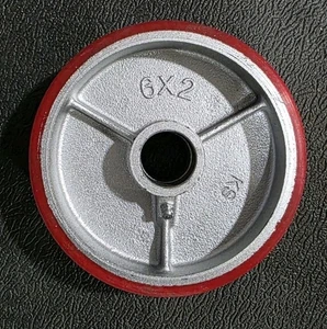6x2 Polyurethan/Gusseisen Rad OHNE Lager - Bild 1 von 3