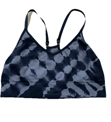 Victoria’s Secret Pink Ultimate Sports Bra Racerback Unpadded Black Gray Sz XL - Image 1 of 4