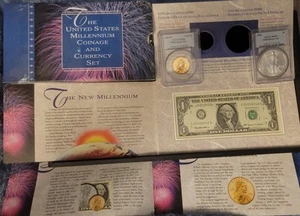 2000 millennium coinage currency set PCGS MS67 PCGS MS66 2 COINS - Picture 1 of 12