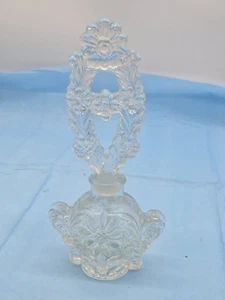 ¡¡Hermoso!! Botella de perfume vintage con tapón Dauber de flores, 7-1/2" H**53-20 - Imagen 1 de 15
