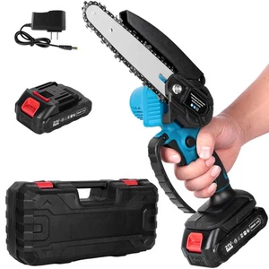 6-Inch Mini Electric Chainsaw Cordless, 1500mAh Lightweight Battery with Safe... - Picture 1 of 8