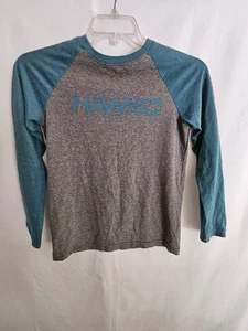 Tony Hawk Boys Long Sleeve Raglan Graphic Tee Gray Blue Size M (10/12) - Picture 1 of 6
