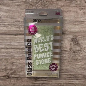 Onyx Professional Double-Sided 100% Siliglass Pumice Stone - Picture 1 of 2