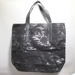 Bolso de Mano Michael Kors Lona Camuflado Grande Negro Bolsillo Sin Forro Bolso Cartera - Imagen 1 de 12
