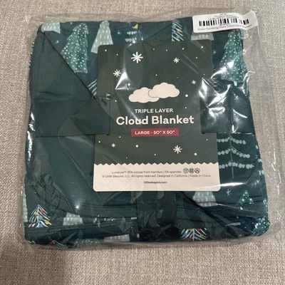 Little Sleepies Green Twinkling Trees Large Cloud Blanket NWT - Изображение 1 из 4