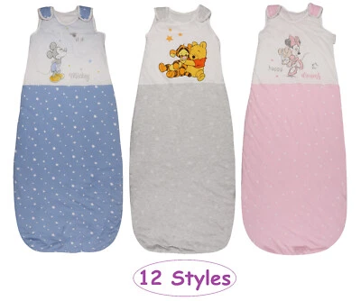 BABY SLEEPING BAGS 2.5 TOG CHARACTER BOYS GIRLS UNISEX 0-36M COTTON BRAND NEW - Image 1 of 2