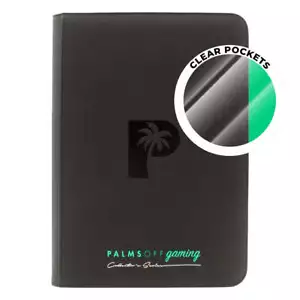 Collector's Series TOP LOADER Zip Binder - CLEAR - Black - Picture 1 of 3