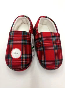 Familien Schlafanzug Jungen oder Mädchen Brinkley karierte Hausschuhe, Kinder groß (2-3) - Bild 1 von 6
