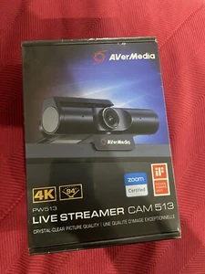 Webcam AVerMedia Live Streamer Cam PW513 4K UHD Webcam 4Kp30 8 Megapixels - Picture 1 of 4