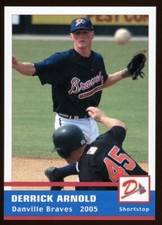 2005 Grandstand Danville Braves DERRICK ARNOLD RC BRAVES ROYALS MILTON FL