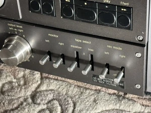 6 Silver Aluminum Switch covers For Technics Reel To Reel Deck RS1500 RS1506 NEW - Picture 1 of 4