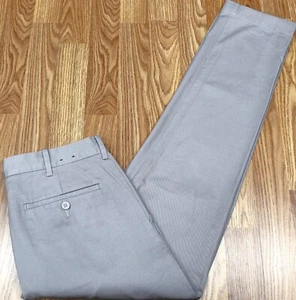 J.CREW DRIGGS REGULAR FIT CHINO PANTS 100% COTTON GRAY Sz 32W x 32L - Picture 1 of 4
