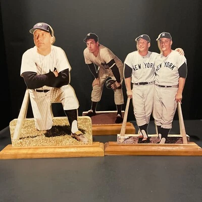 Wooden Displays Mickey Mantle Roger Maris Joe DiMaggio - Изображение 1 из 4