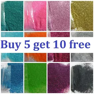 Nail Glitter Fine Cosmetic BUY 5 GET 10 FREE Chose 15 colours for £11.45 - Picture 1 of 33