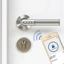 SOREX Bluetooth Türgriff mit Zahlencode, Türgarnitur mit Codetastatur, code lock