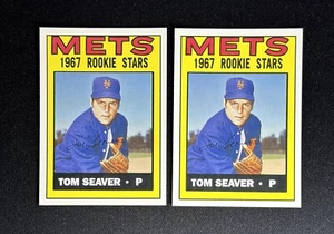 Lot (2) 2006 Topps Tom Seaver Rookie Of The Week Card 1967 #15 #581 NY Mets - Picture 1 of 2