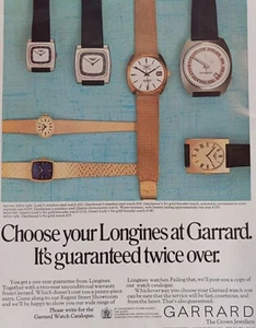 Longines at Garrard. Vintage original magazine print from the 1970's. - Picture 1 of 1