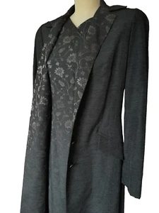 Frank Usher Designer dress & matching button up coat UK 12 NEW - Picture 1 of 18