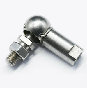 1x M14x2 Edelstahl V2A Winkelgelenk Kugelgelenk CS RH DIN 71802 Rechtsgewinde - Bild 1 von 2