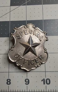 1880er Anfang 1900er Antik Old West Generic Raised Star Special Officer Pin - Bild 1 von 2
