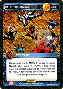 DBZ Dragon Ball Z TCG Panini Movie Collection U82 Blue Dominance Foil - Picture 1 of 1