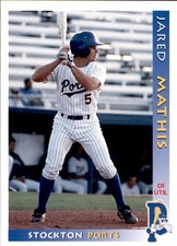 1998 Stockton Ports Update Grandstand 3 Jared Mathis Port Orange Florida FL Card