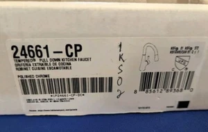 Kohler 24661-CP Rubinetto cucina estraibile monoforo temperato in cromo lucido - Foto 1 di 7