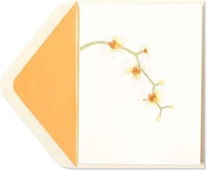 Papyrus Card High Quality Orchid Blank Card, 1 Each, Multicolor - Picture 1 of 1