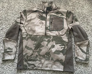 Cabelas Merino Wool Medium 1/2 Zip Camo Pullover - Picture 1 of 8