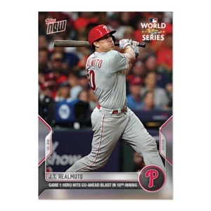 2022 Topps AHORA #1136 ️ J.T. Realmuto ️ Filis ️ ️ Extras de recursos humanos ganar juego 1 - Imagen 1 de 2