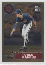 2001 Topps Traded & Rookies 50 Years Topps Reprint Chrome Greg Maddux #T123 HOF