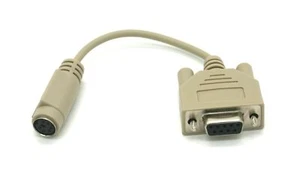 PS2-F Mouse to DB9-F Serial Port Adapter Cable 5 Inch - Picture 1 of 5