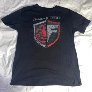Game of Thrones Black T-Shirt Size Large - Picture 1 of 3