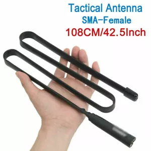 42.5'' SMA-Female Tactical Antenna VHF/UHF For Baofeng UV-5R UV-82 Two Way Radio - Foto 1 di 12