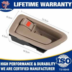 For 1997 1998-2001 Toyota Camry Avalon Inside Door Handles Beige Tan Driver Side - Picture 1 of 10