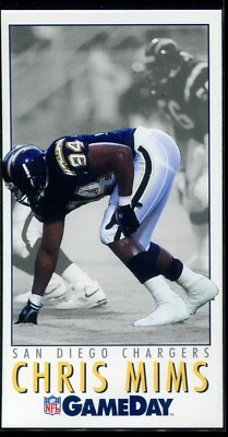 1992 Gameday Tall Boy Chris Mims #133 Los Angeles Chargers B - Image 1 of 2
