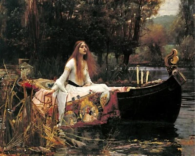 Impresión giclee sobre papel de bellas artes La dama de Shalott John William Waterhouse Foto 1 de 4