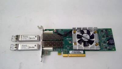 10GB SFP+ Dual Port QLE8362 QLogic NIC PCIe 3.0 x8 Ethernet Adapter w/2 SFP - Image 1 of 3