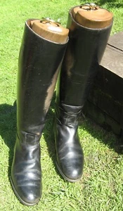 Regent Hunting Boots & Boot Trees & Brass Ring Pulls by Rowell & Sons - Picture 1 of 24