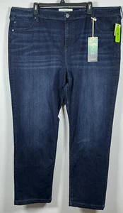 Nwt Liverpool Eco Hi Rise Slim Denim Jeans Womens Plus Sz 24W Dark Wash Stretch - Picture 1 of 8
