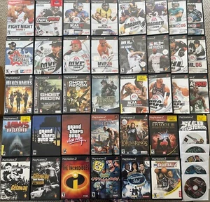 HUGE Playstation 2 Lot 42 PS2 Games GTA God of War Star Wars LotR Sports & MORE - Picture 1 of 22