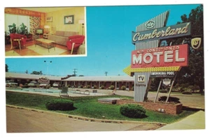 VINTAGE 1950'S CUMBERLAND MOTEL CLARKSVILLE TENNESSEE MULTI-VIEW POSTCARD - Picture 1 of 2
