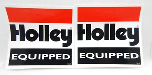PAIR Original Holley Equipped Sticker Decal 3 Inch LOT OF 2 - Picture 1 of 3