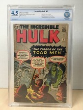 Incredible Hulk #2 (1962) CBCS 4.5 Nice Tight Copy - Accurately Graded