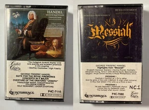 Handel Suite Concerto Quintessence 7116 & Handel's Messiah Classical Cassettes - Picture 1 of 13